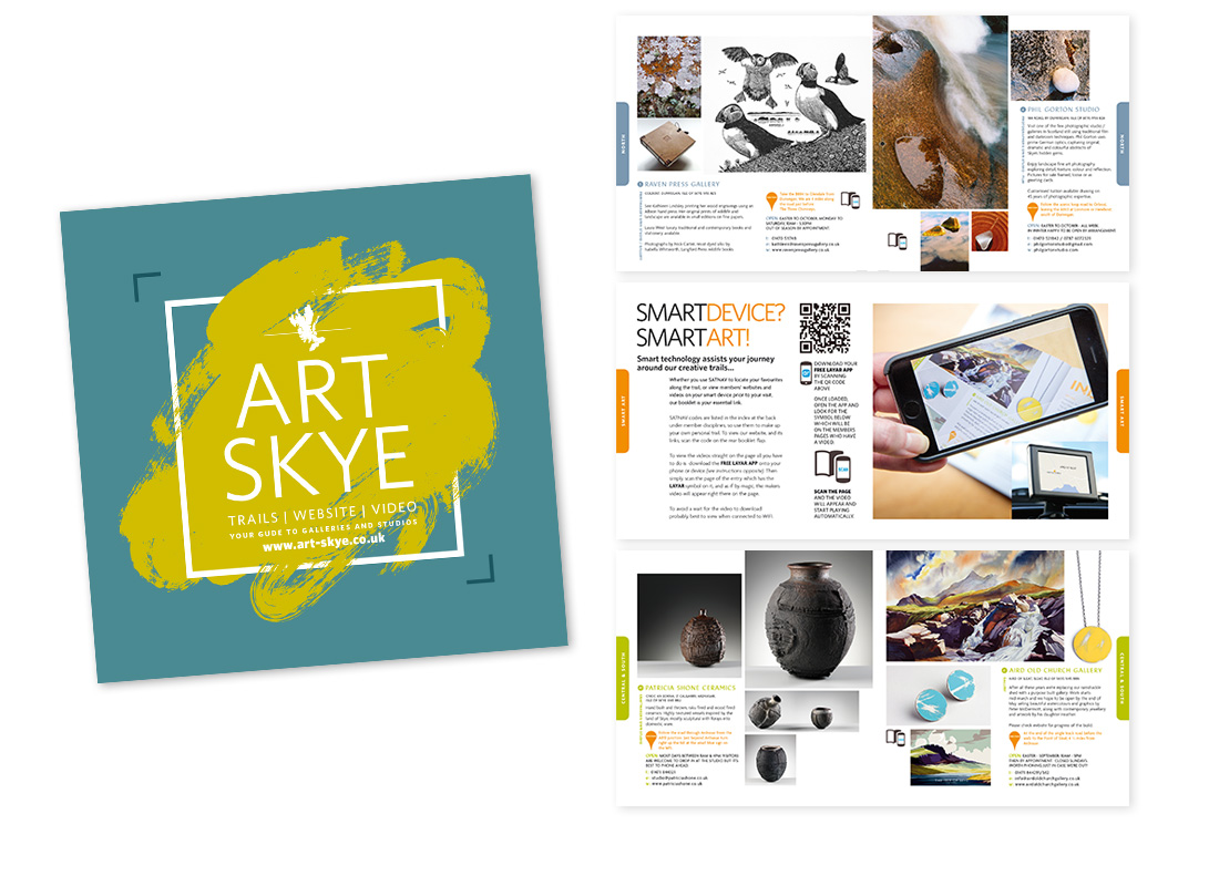 The Art Skye booklet has become an institution throughout the North of Scotland and is the main print communication of The Skye & Lochalsh Arts and Crafts Association.