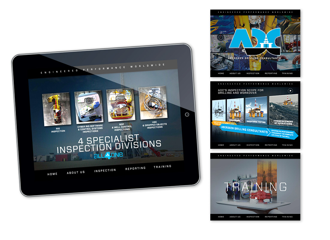 A fully interactive iPad App designed and built for ADC to use as a sales tool with key customers.